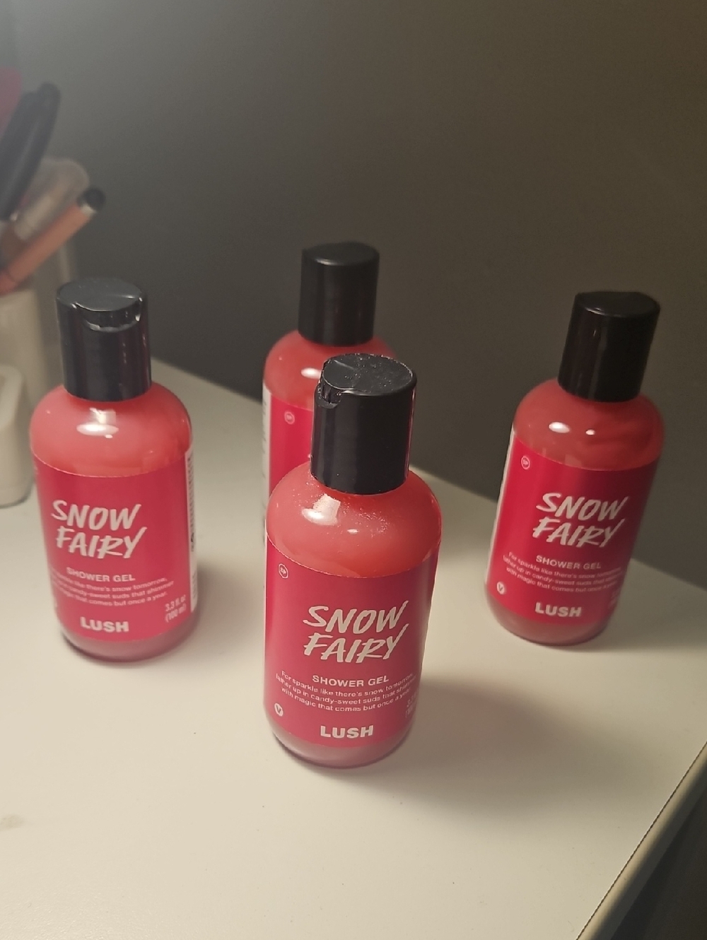 Lush Snow Fairy Limited Edition 2025 Shower Gel Bottles 3.3 Oz